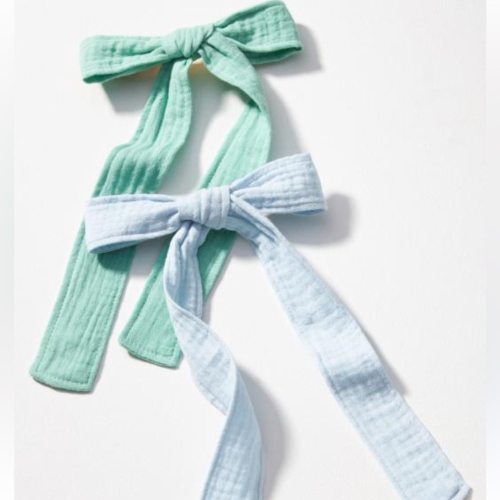 Anthropologie Gauzy Hair Clips set of 2